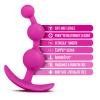 Luxe Be Me 3 Fuchsia Anal Plug