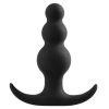 Anal Adventures Platinum Beaded Plug-Black