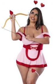 Cupid Cutie Costume Pink 2XL
