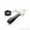 Kink Lab Buckling Cock Ring and Chain Leash Set