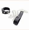 Kink Lab Buckling Cock Ring and Chain Leash Set