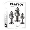 Playboy Pleasure 3 Ways Butt Plug Set from Evolved Novelties.